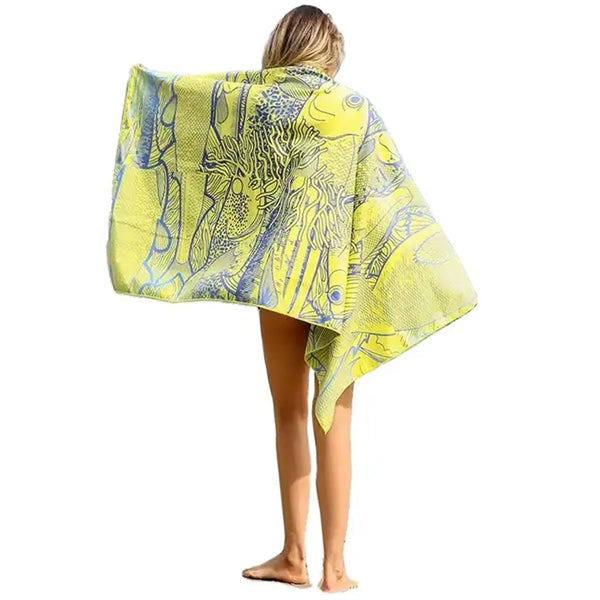 28" x 58" Dye-Sublimation Silk Touch Velour Beach Towel
