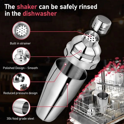 24OZ 304 Stainless Steel Cocktail Shaker