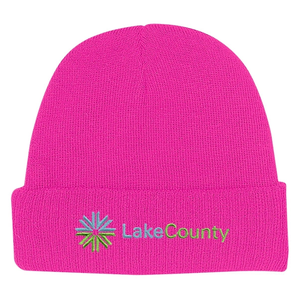 KNIT BEANIE WITH CUFF