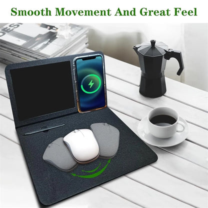 3 in 1 wireless Charging Mouse Pad with LCD Writing Tablet