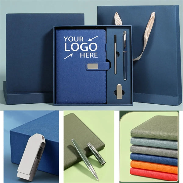A5 Custom Luxurious Business High-End Notebook Gift Box Set