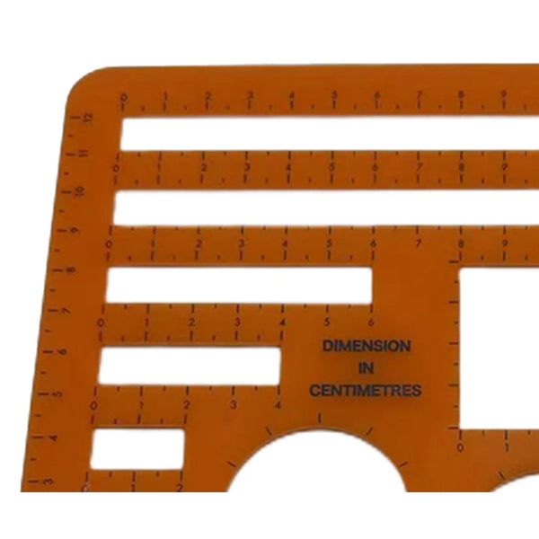 Plastic Drafting Template Tool Drawing Ruler For Circles