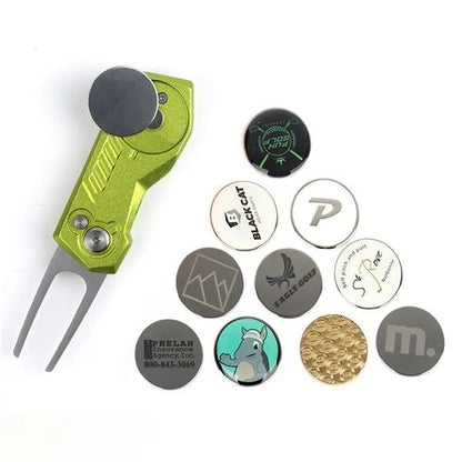 Golf divot repair tool