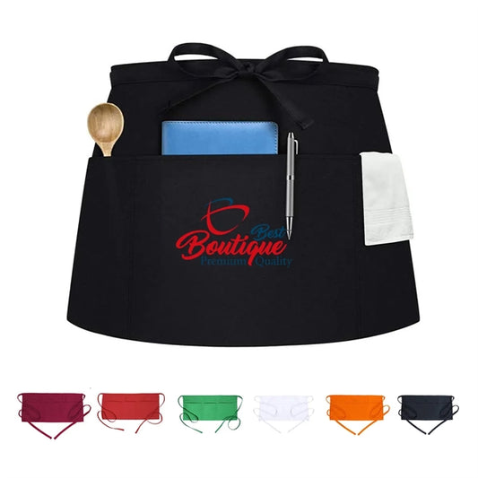 3 Pockets Waitress Waiter Server Apron
