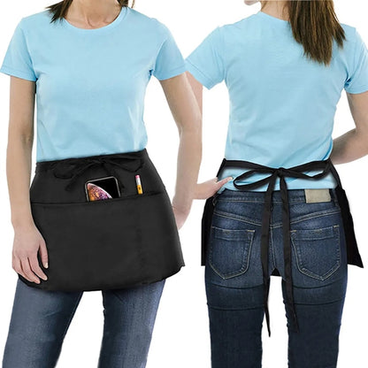 3 Pockets Waitress Waiter Server Apron