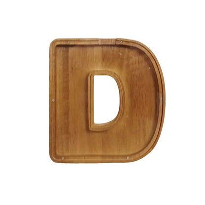 Wooden Alphabet Letter Piggy Bank