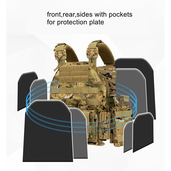 Safety Vest Tactical Quick Release Modular Body Armor