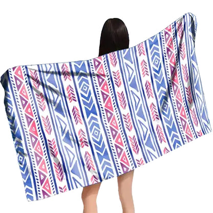 35" X 70" Premium Sublimation Silk Touch Velour Beach Towel