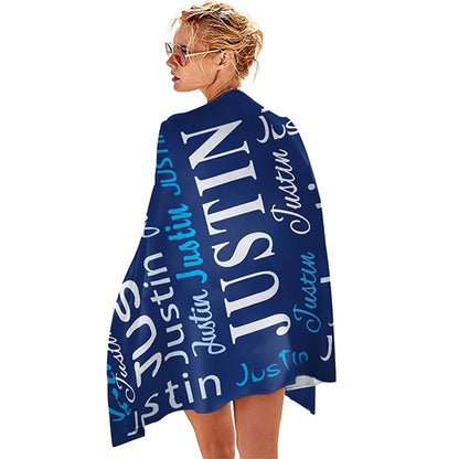 35" X 70" Premium Sublimation Silk Touch Velour Beach Towel