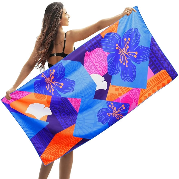 35" X 70" Premium Sublimation Silk Touch Velour Beach Towel