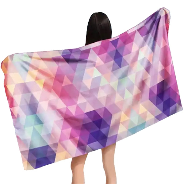 35" X 70" Premium Sublimation Silk Touch Velour Beach Towel