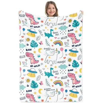 30" X 40" Cotton Feel Swaddle Sublimation Blanket 185 GSM