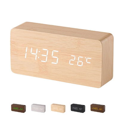 Wooden Digital Alarm Clock