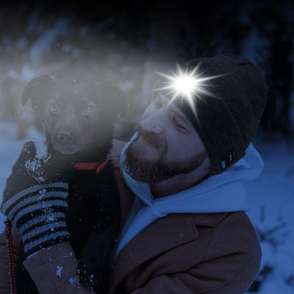 Bluetooth Beanie Hat With Light