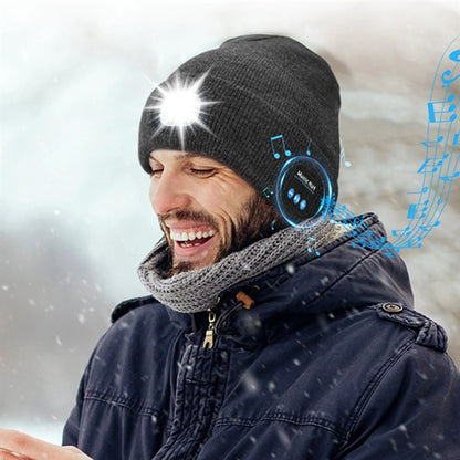 Bluetooth Beanie Hat With Light