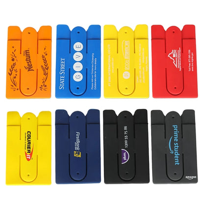 Silicone Card Holder With Cell Phone Stand