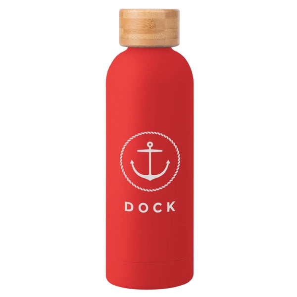 17 Oz. Blair Recycled Stainless Steel Bottle With Bamboo Lid