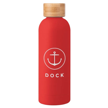 17 Oz. Blair Recycled Stainless Steel Bottle With Bamboo Lid