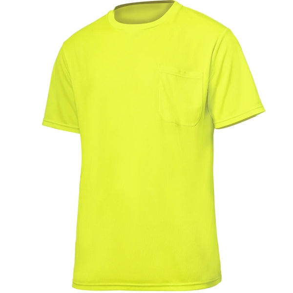 High Vis Short Sleeve Safety Tee Shirt W/ Pocket