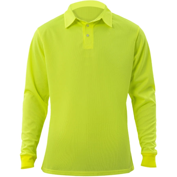 Non-ANSI High Viz Safety Workwear Long Sleeve Polo