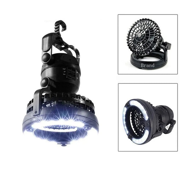 Portable Led Camping Lantern With Fan