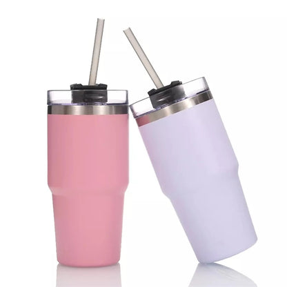 20 OZ Stainless Steel Straw Cup