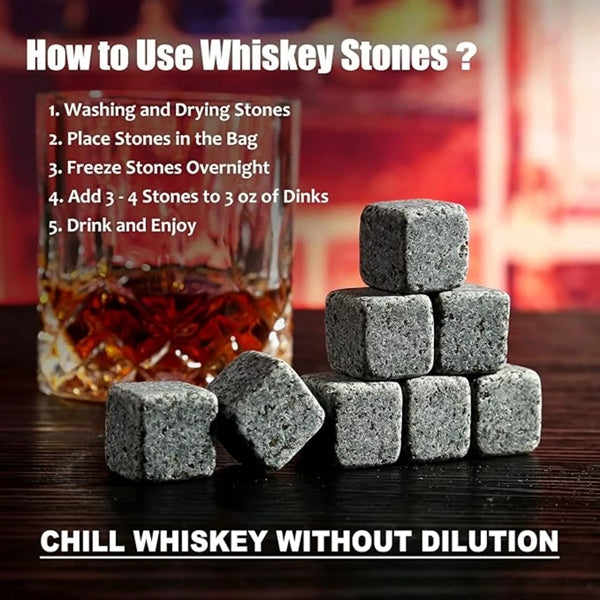 Whiskey Stones Glasses Set Gifts For Men