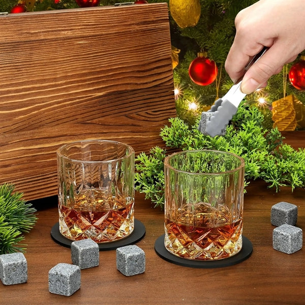 Whiskey Stones Glasses Set Gifts For Men