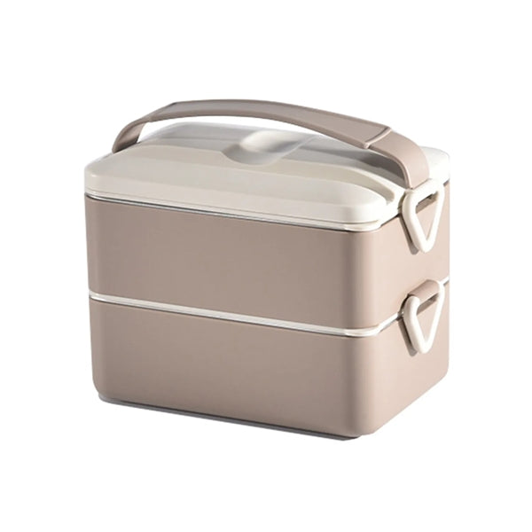 Stackable 2 Layer Stainless Steel Bento Box