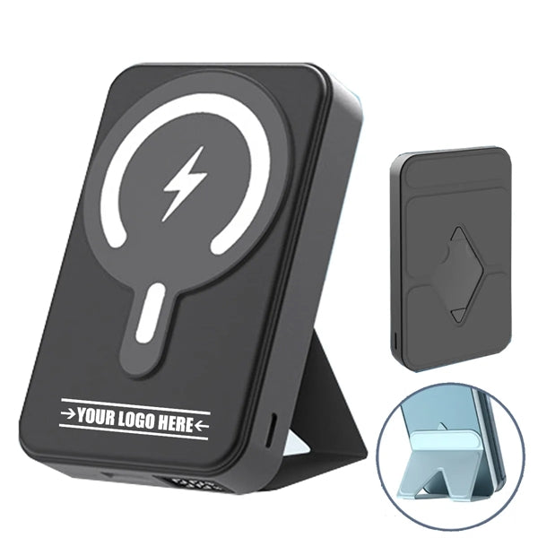 10,000 mAh Magnetic Wireless Power Bank with Folding Stand