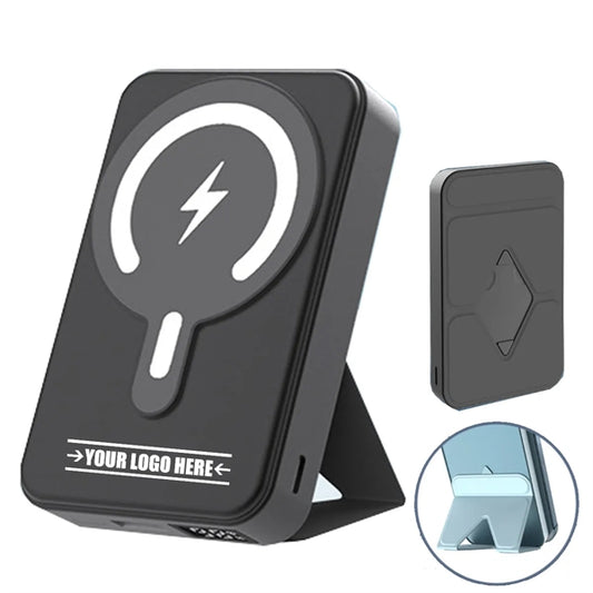 10,000 mAh Magnetic Wireless Power Bank with Folding Stand