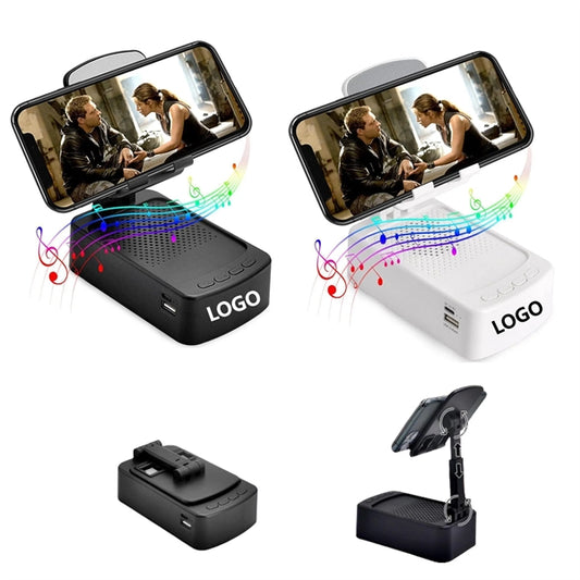 Adjustable Cell Phone Stand With Bluetooth Speaker