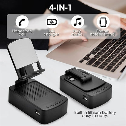 Adjustable Cell Phone Stand With Bluetooth Speaker