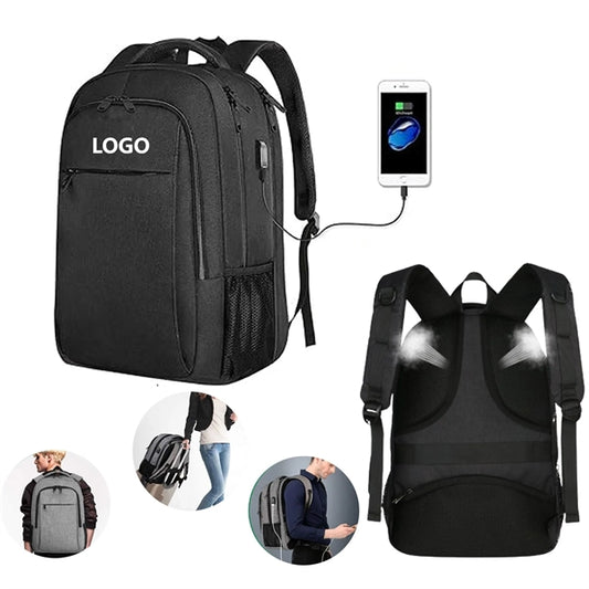 Large Travel Laptop Backpack With USB Charging Port