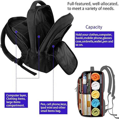 Large Travel Laptop Backpack With USB Charging Port