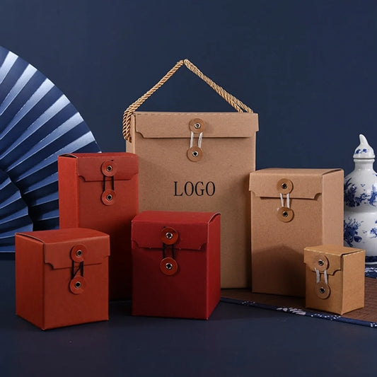 Brown Kraft Gift Boxes for Party Favor Customized