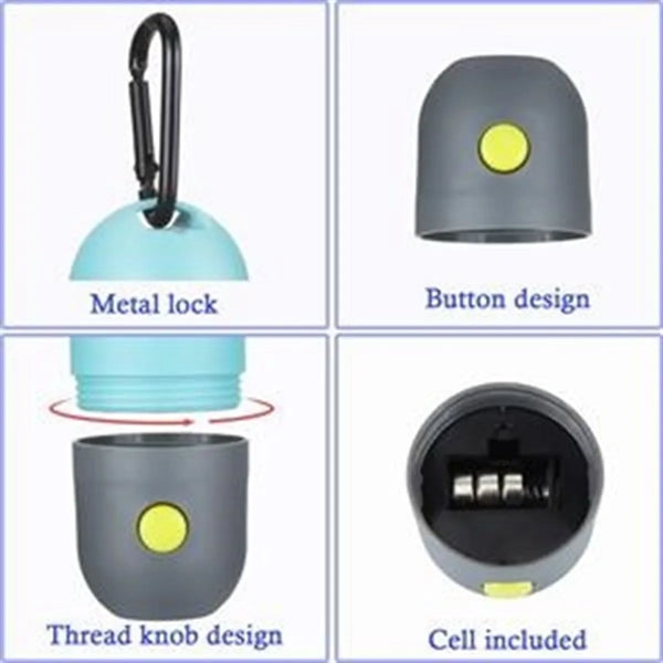 Dog Poop Bags Holder With Led Flashlight