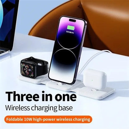 3 In 1 Foldable Magnetic Wireless Charger