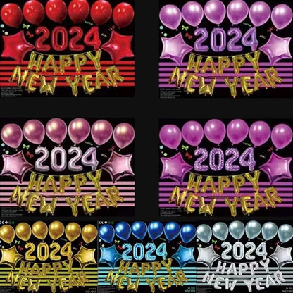 40inch Pink 2024 Number Balloons New Year Party Supplies