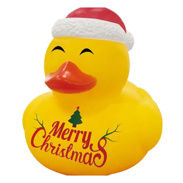 Christmas Bath Toy Rubber Mini Duck Snowflake Santa Hat