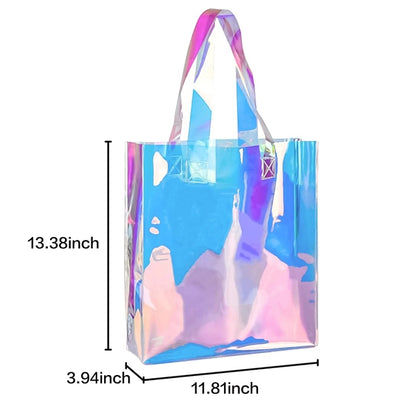 Clear Rainbow Shopping Tote Bag