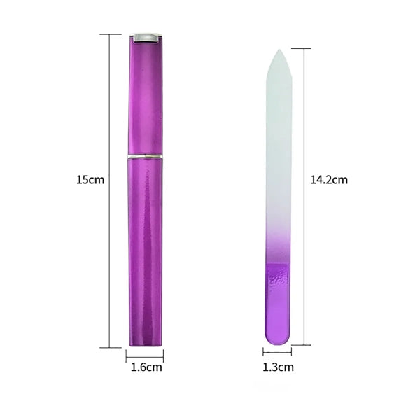 Glass Nail File with Case