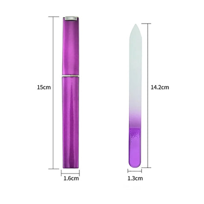 Glass Nail File with Case