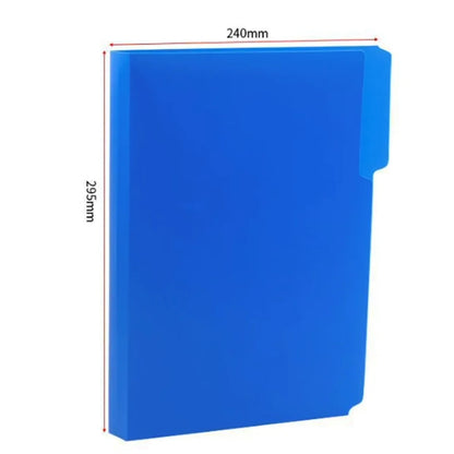 6pcs Letter Size Two-Tone Color File Folders