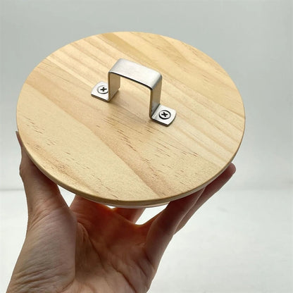 Wooden Stainless Steel Ice Bucket with Tongs