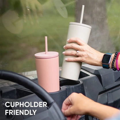 20 OZ  Stainless Steel Insulated Tumbler with Lid and Straw