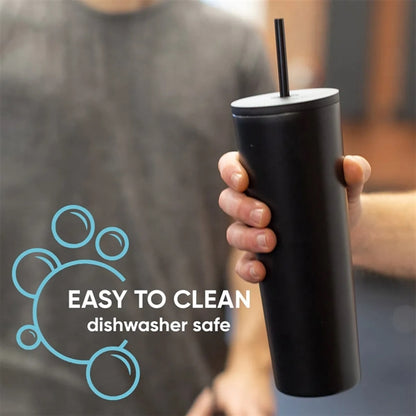 20 OZ  Stainless Steel Insulated Tumbler with Lid and Straw