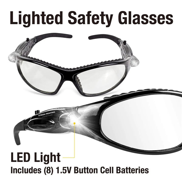 Lighted safety glasses