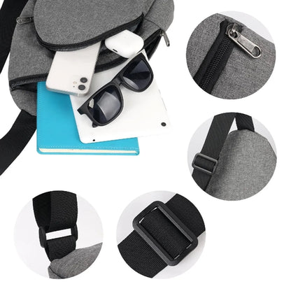 WATERPROOF CROSSBODY SLING BACKPACK ( 9.45" x 12.5" x 3" )