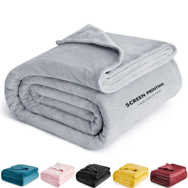 Soft Lightweight Microfiber Flannel Blankets